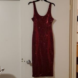 Fashion Nova Sequin Dress XL Used